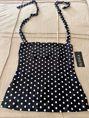 BLENCA Polka Dot Cami Black & White Small